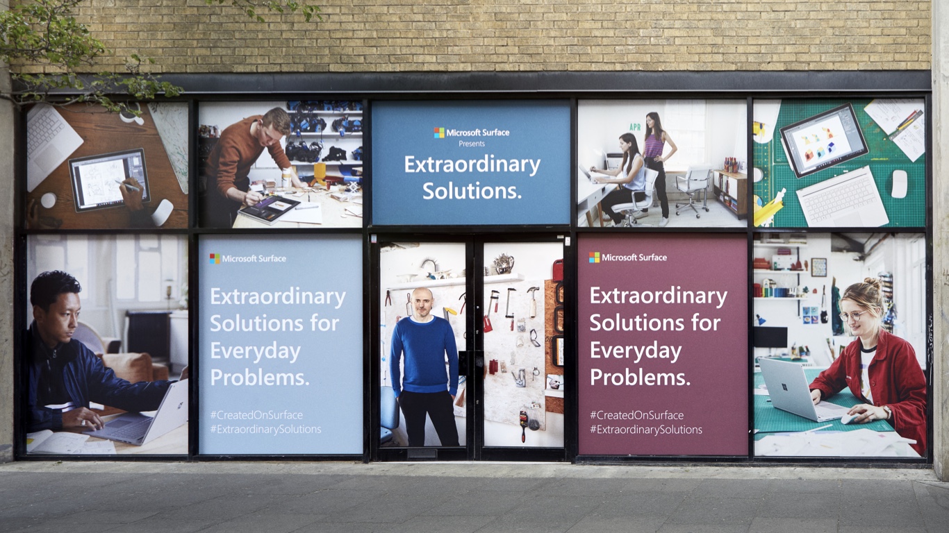 Microsoft website showing Karl Bridgeman photograph.